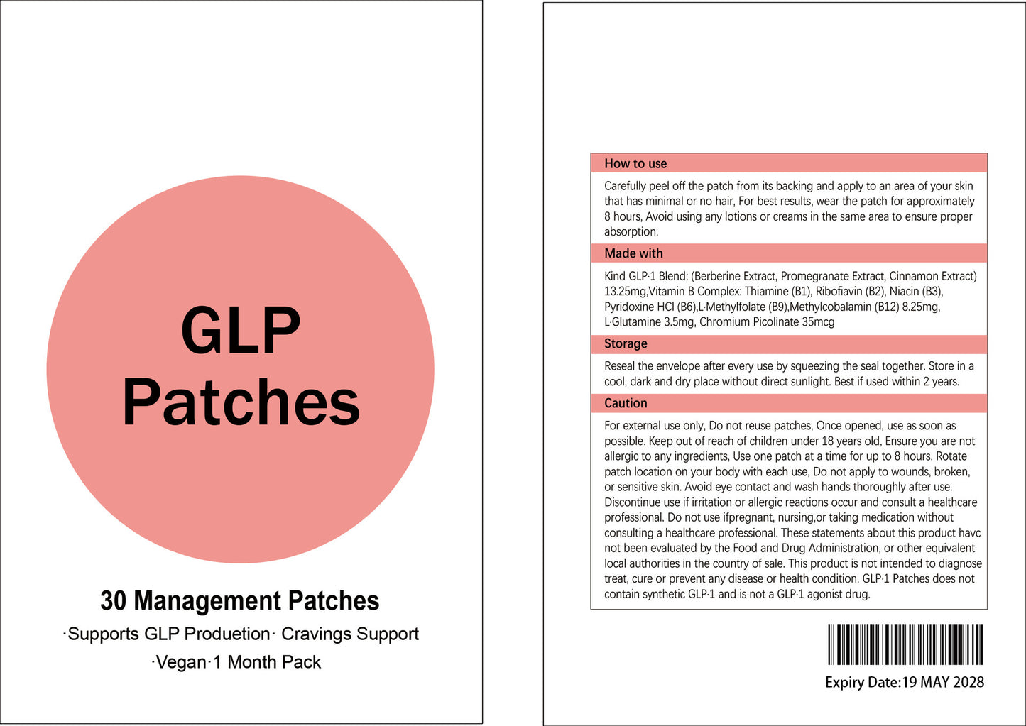 GLP-1 Patch